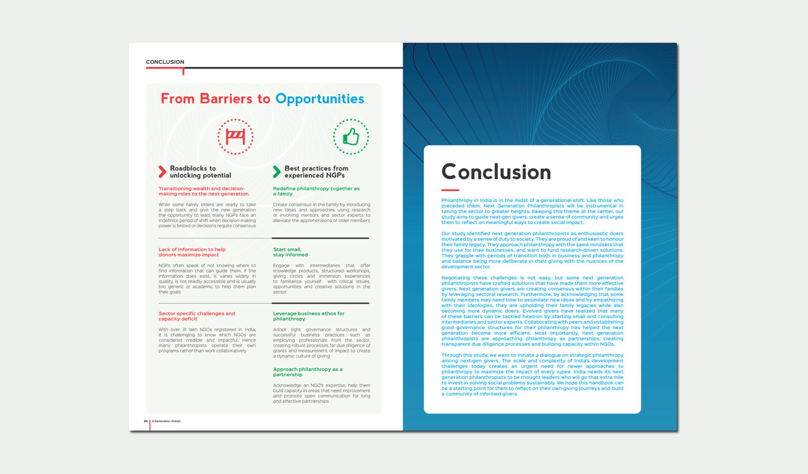 A Generation Ahead Report Design, Dasra India