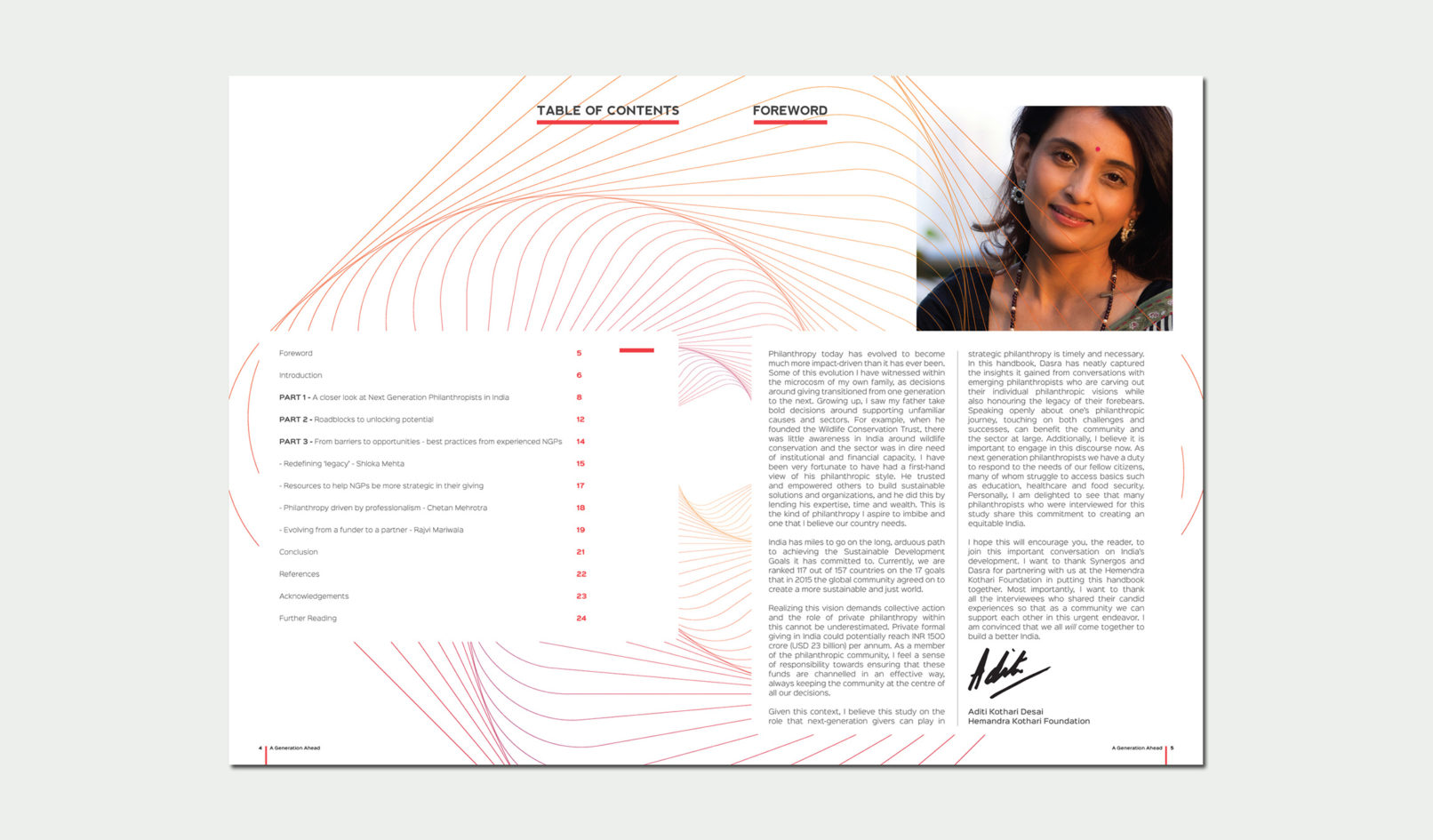 A Generation Ahead Report Design, Dasra India