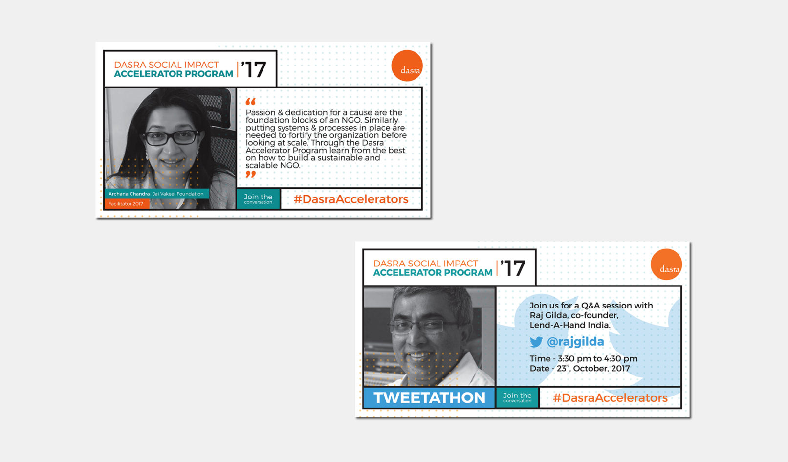 Dasra Social Impact Accelerator Program, Social Media Campaign