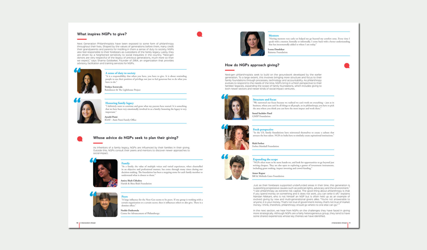 A Generation Ahead Report Design, Dasra India
