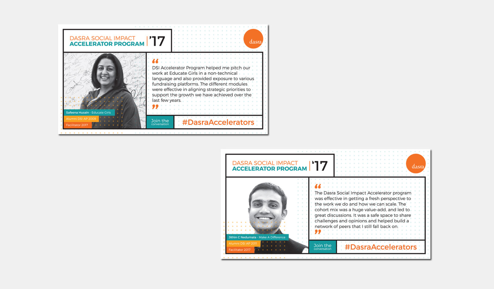 Dasra Social Impact Accelerator Program, Social Media Campaign