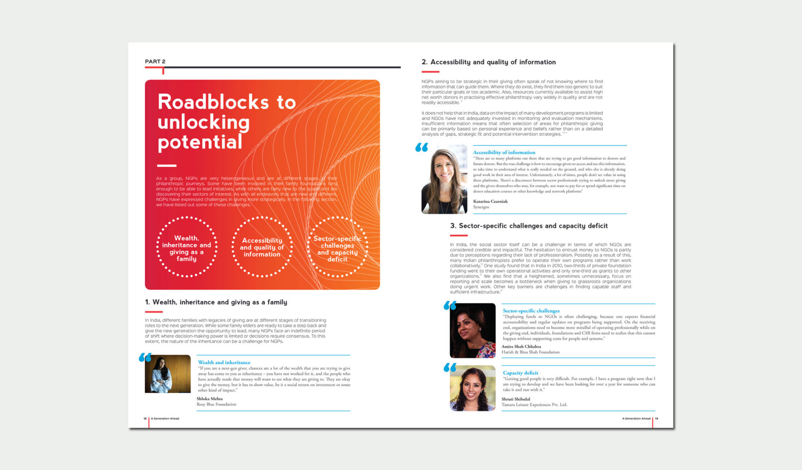 A Generation Ahead Report Design, Dasra India