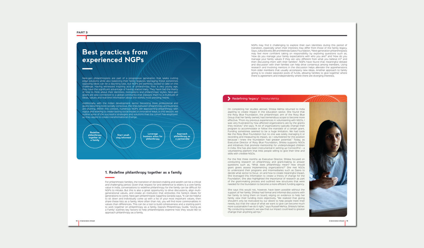 A Generation Ahead Report Design, Dasra India